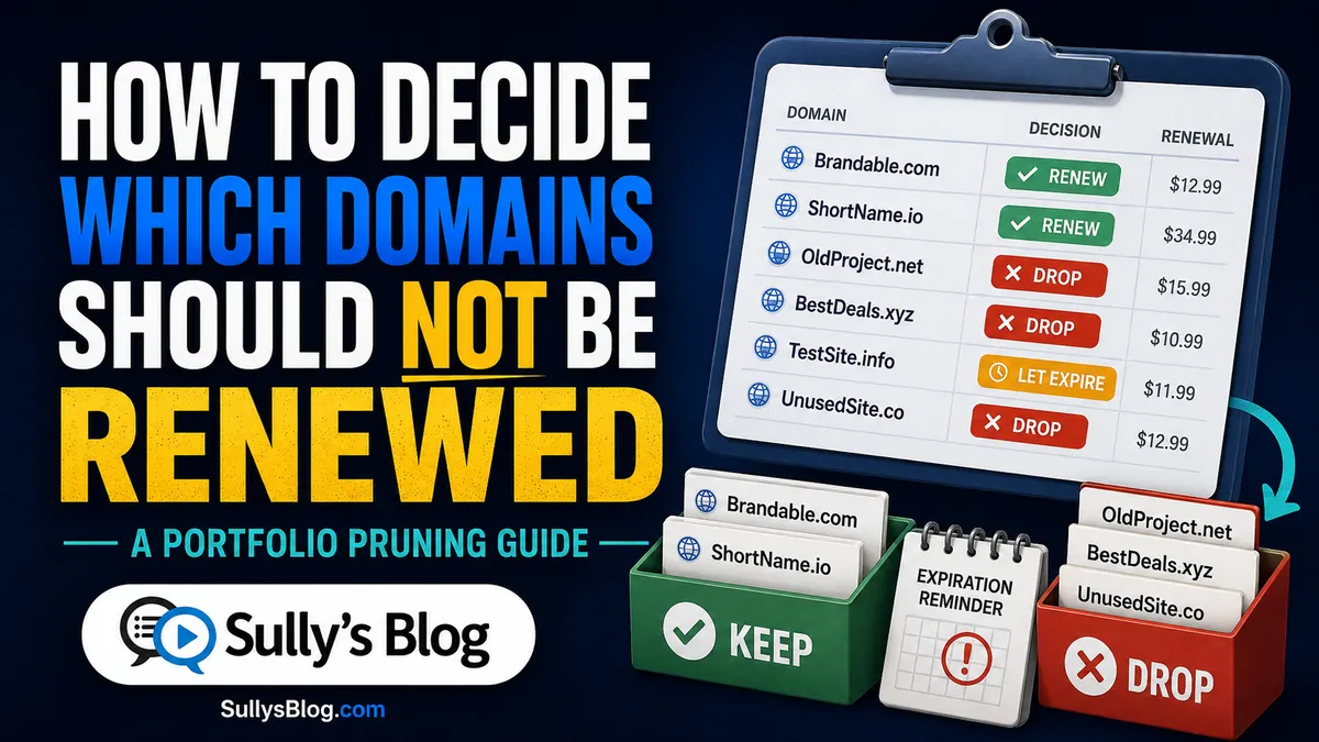 How to Decide Which Domains Shouldn't Get Renewed