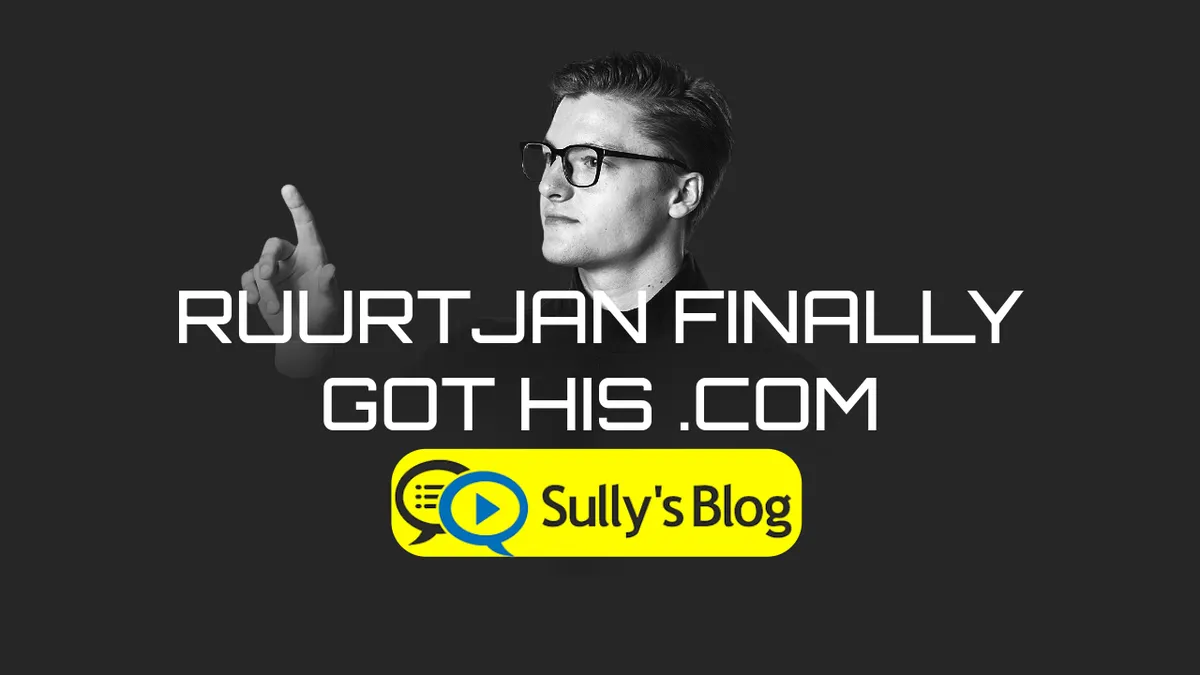 Ruurtjan Finally Got His .Com