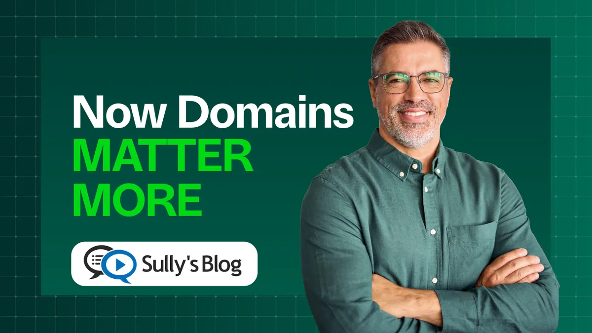 When Anyone Can Build a Website, the Domain Has to Work Harder