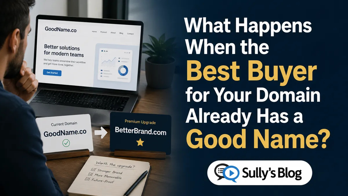 Sometimes the Best Buyer Already Has a Good Domain
