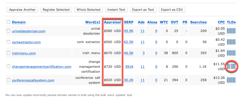 estibot domains